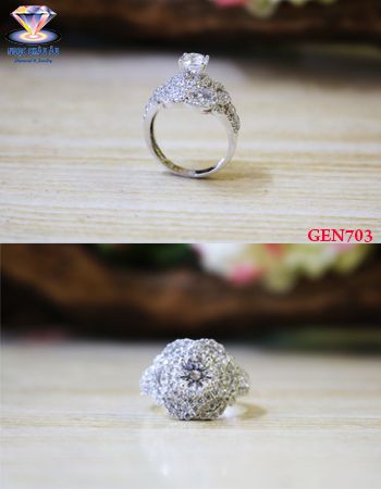 Nhẫn nữ Vàng Ý GEN703