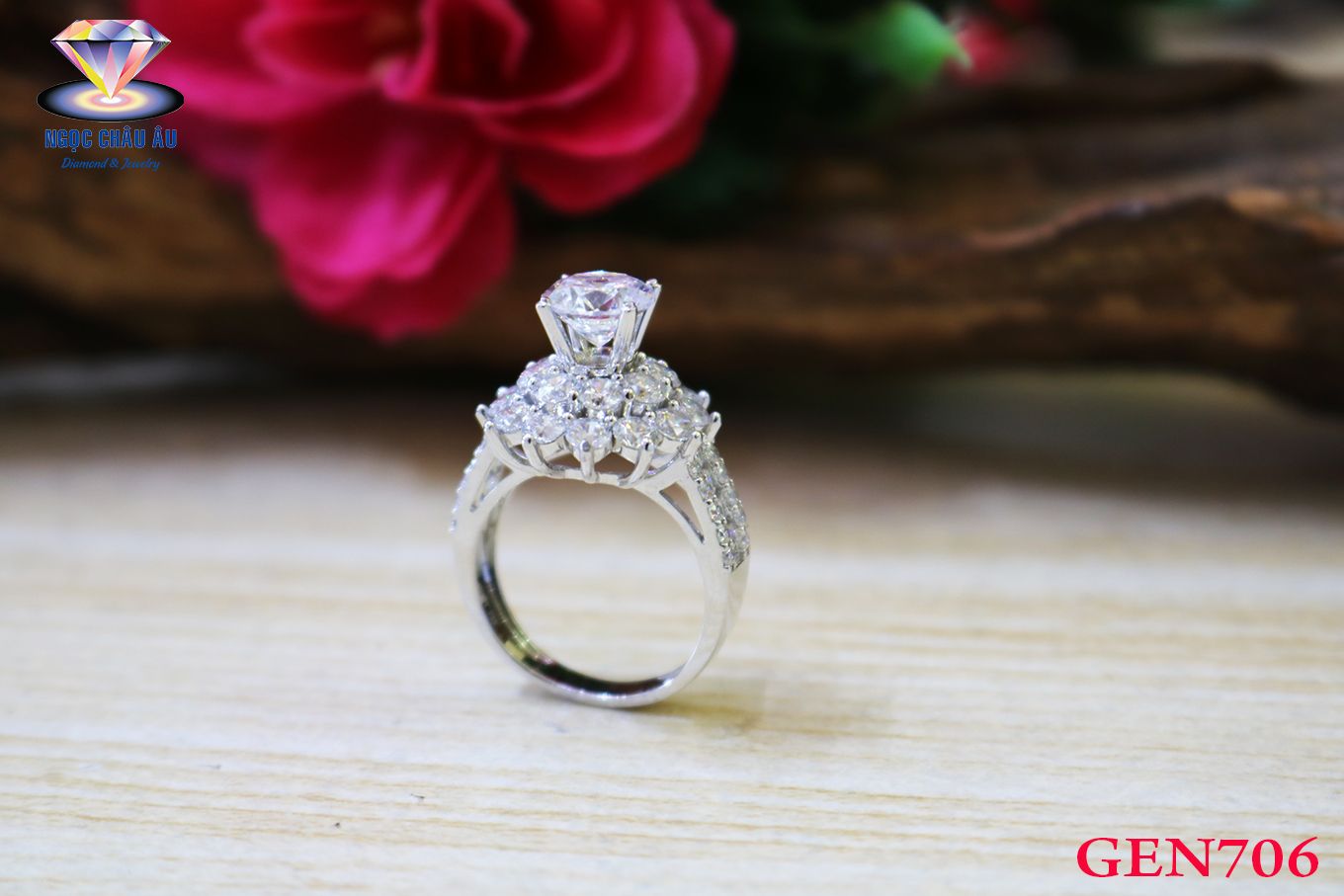 Nhẫn nữ Vàng Ý GEN706