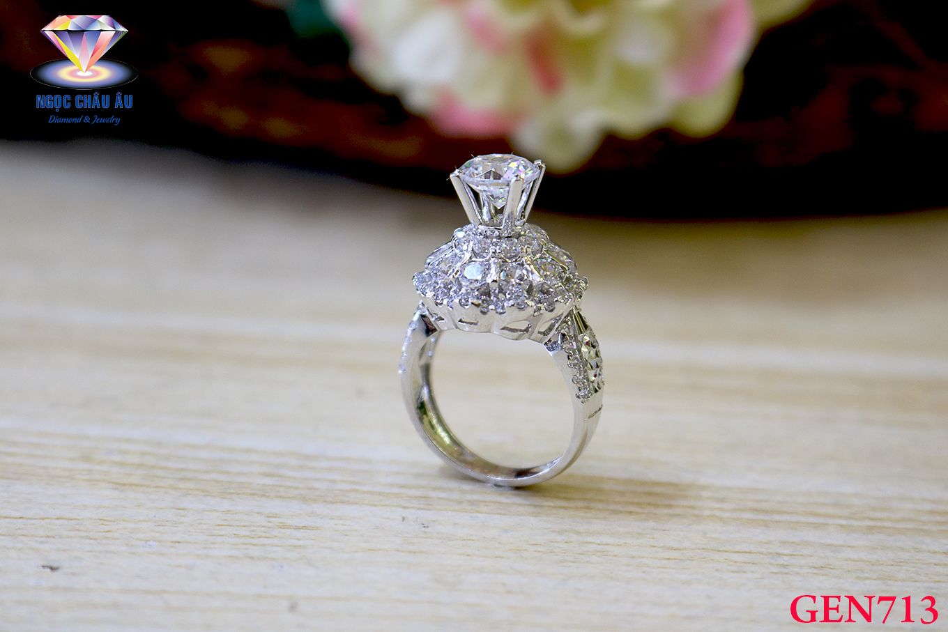 Nhẫn nữ Vàng Ý GEN713