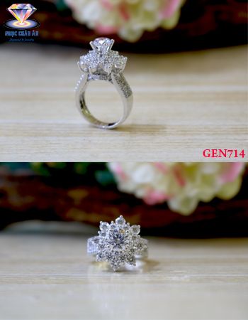 Nhẫn nữ Vàng Ý GEN714