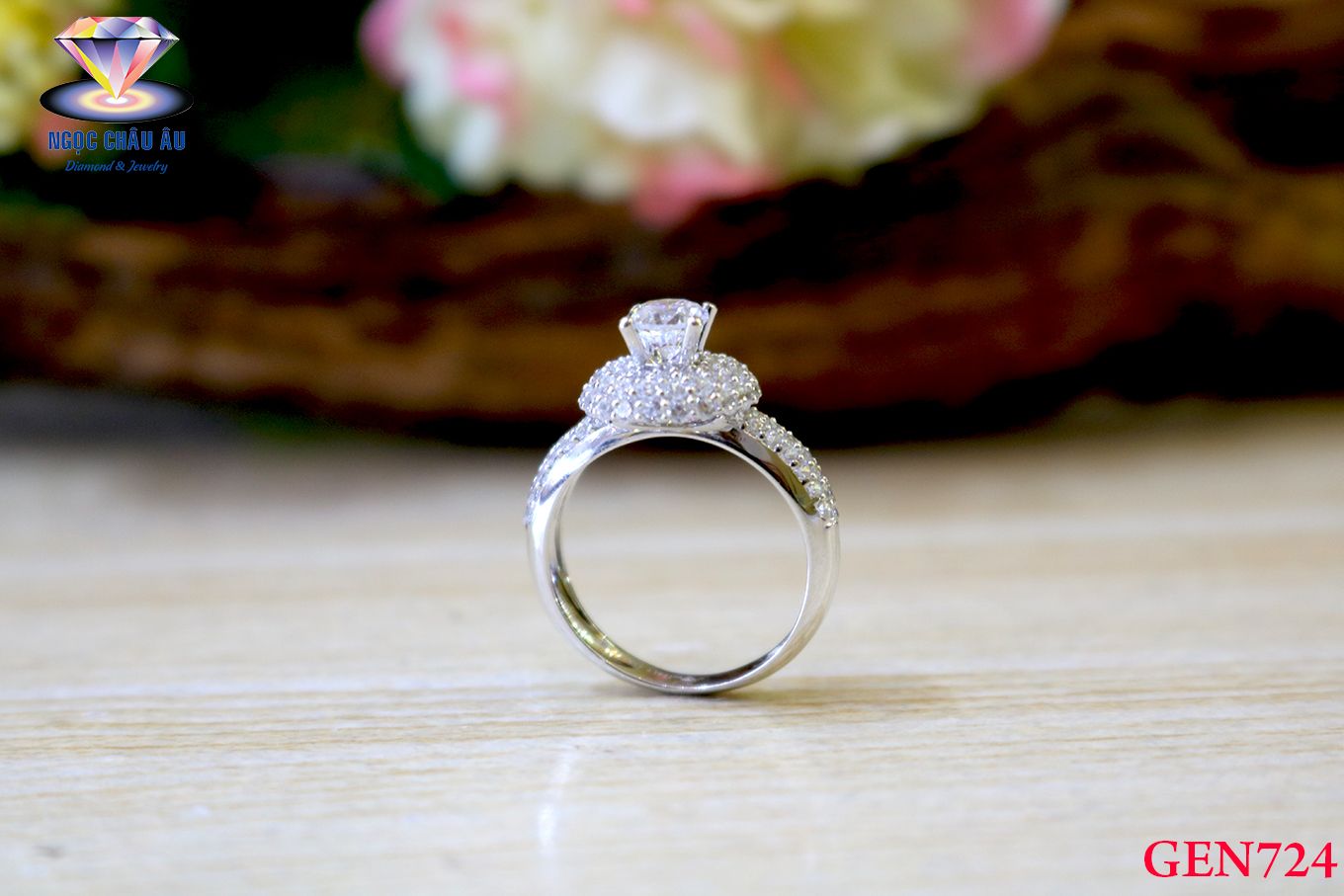 Nhẫn nữ Vàng Ý GEN724