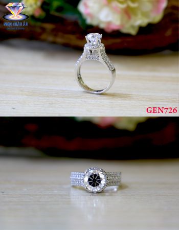 Nhẫn nữ Vàng Ý GEN726