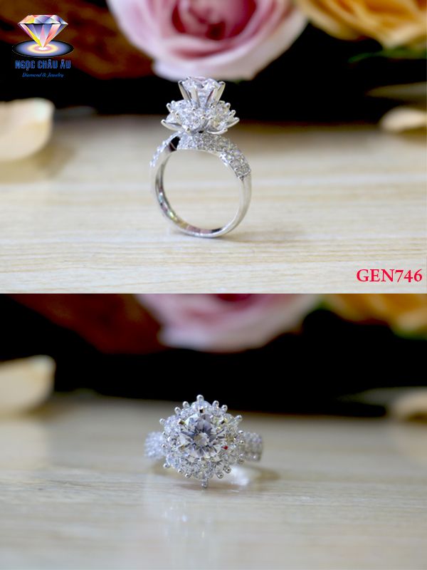 Nhẫn nữ Vàng Ý GEN746