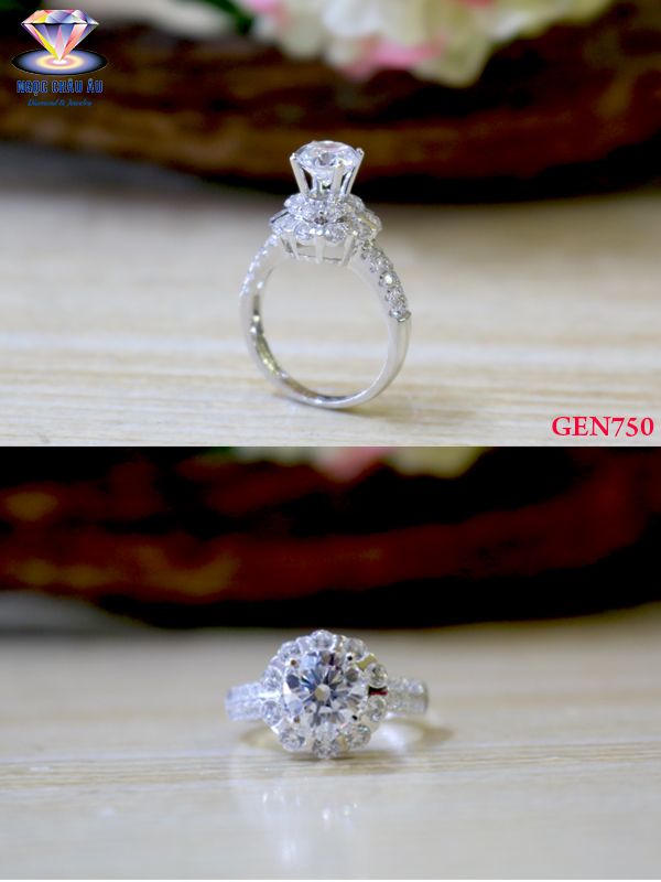 Nhẫn nữ Vàng Ý GEN750