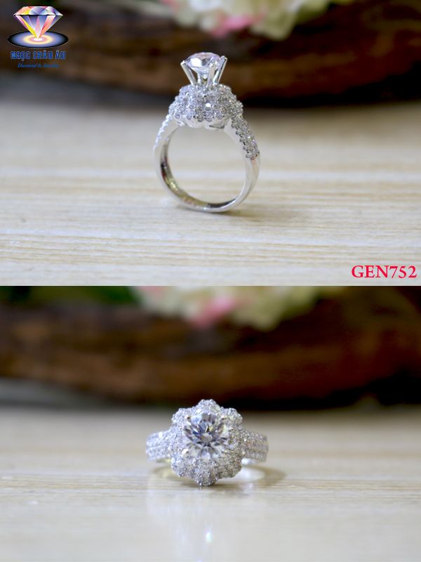 Nhẫn nữ Vàng Ý GEN752