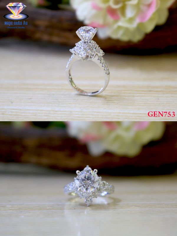 Nhẫn nữ Vàng Ý GEN753
