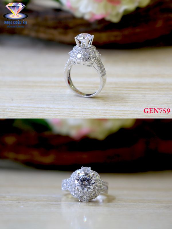Nhẫn nữ Vàng Ý GEN759