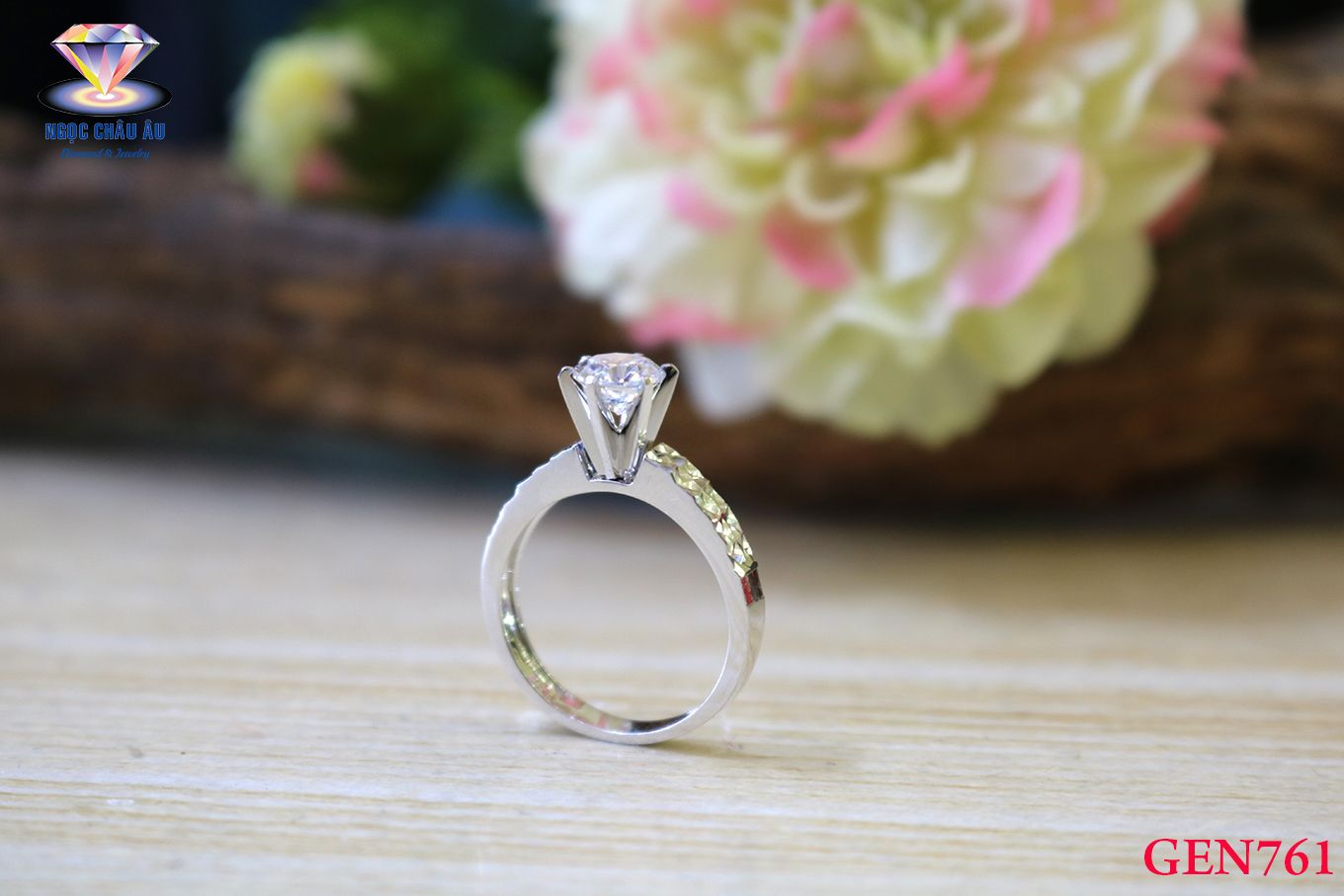 Nhẫn nữ Vàng Ý GEN761