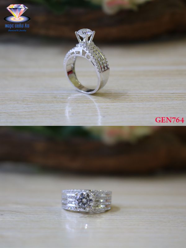 Nhẫn nữ Vàng Ý GEN764