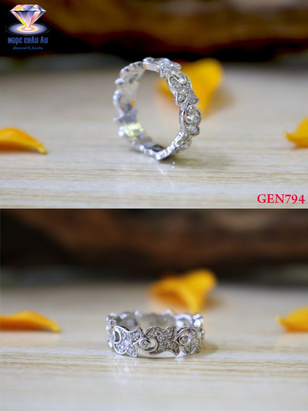 Nhẫn nữ vàng ý GEN794