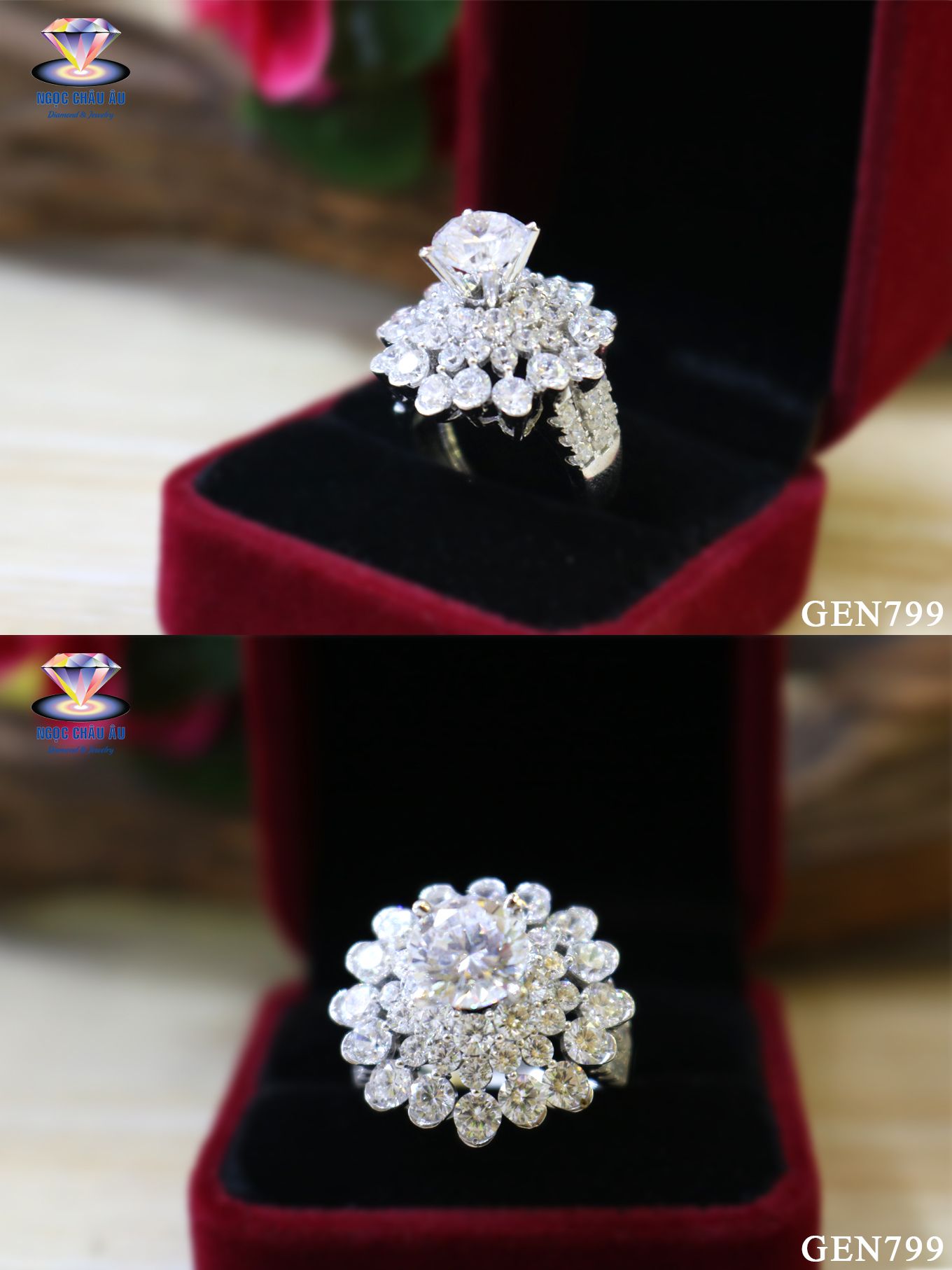 Nhẫn nữ vàng ý GEN799