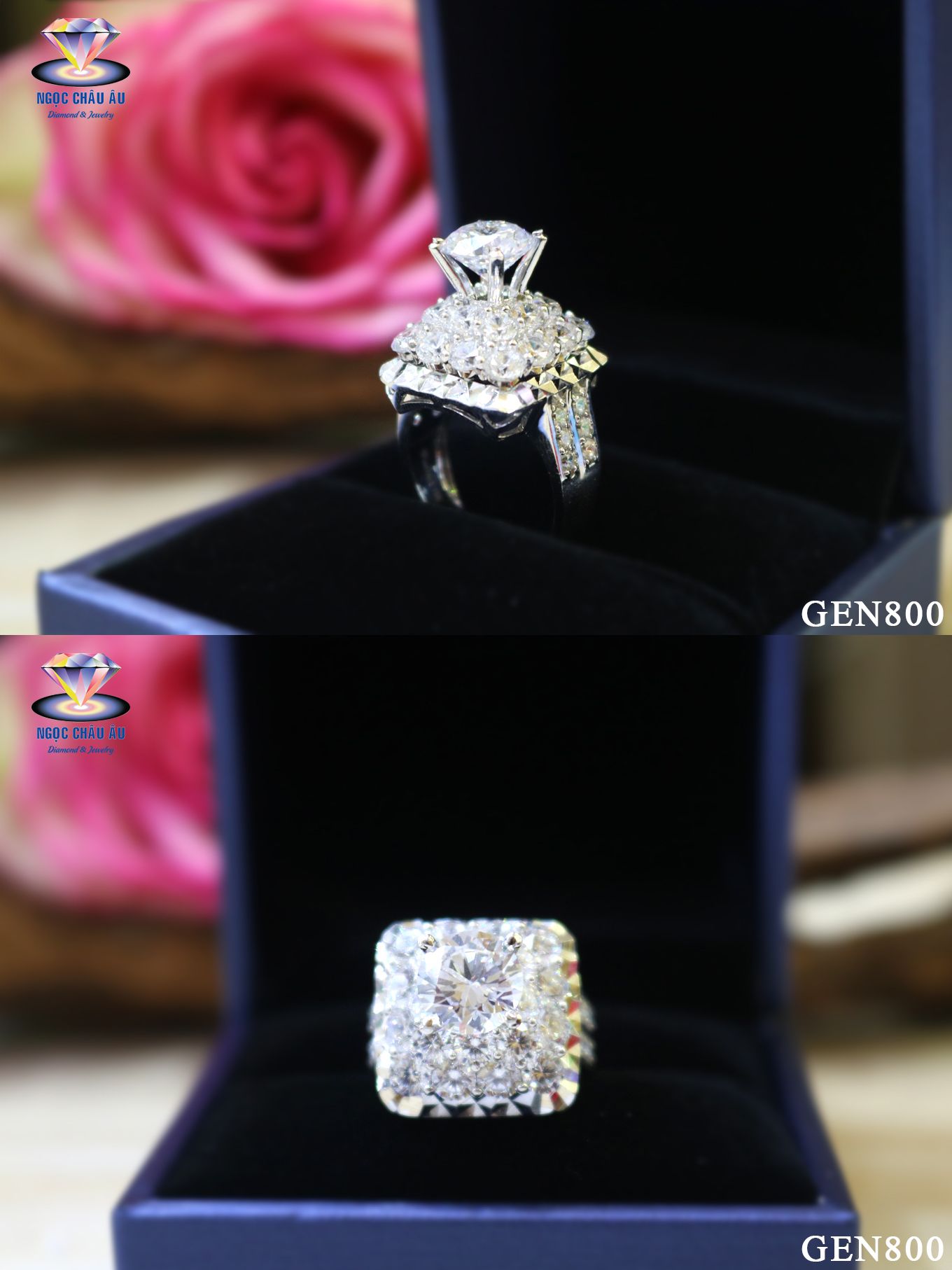 Nhẫn nữ vàng ý GEN800