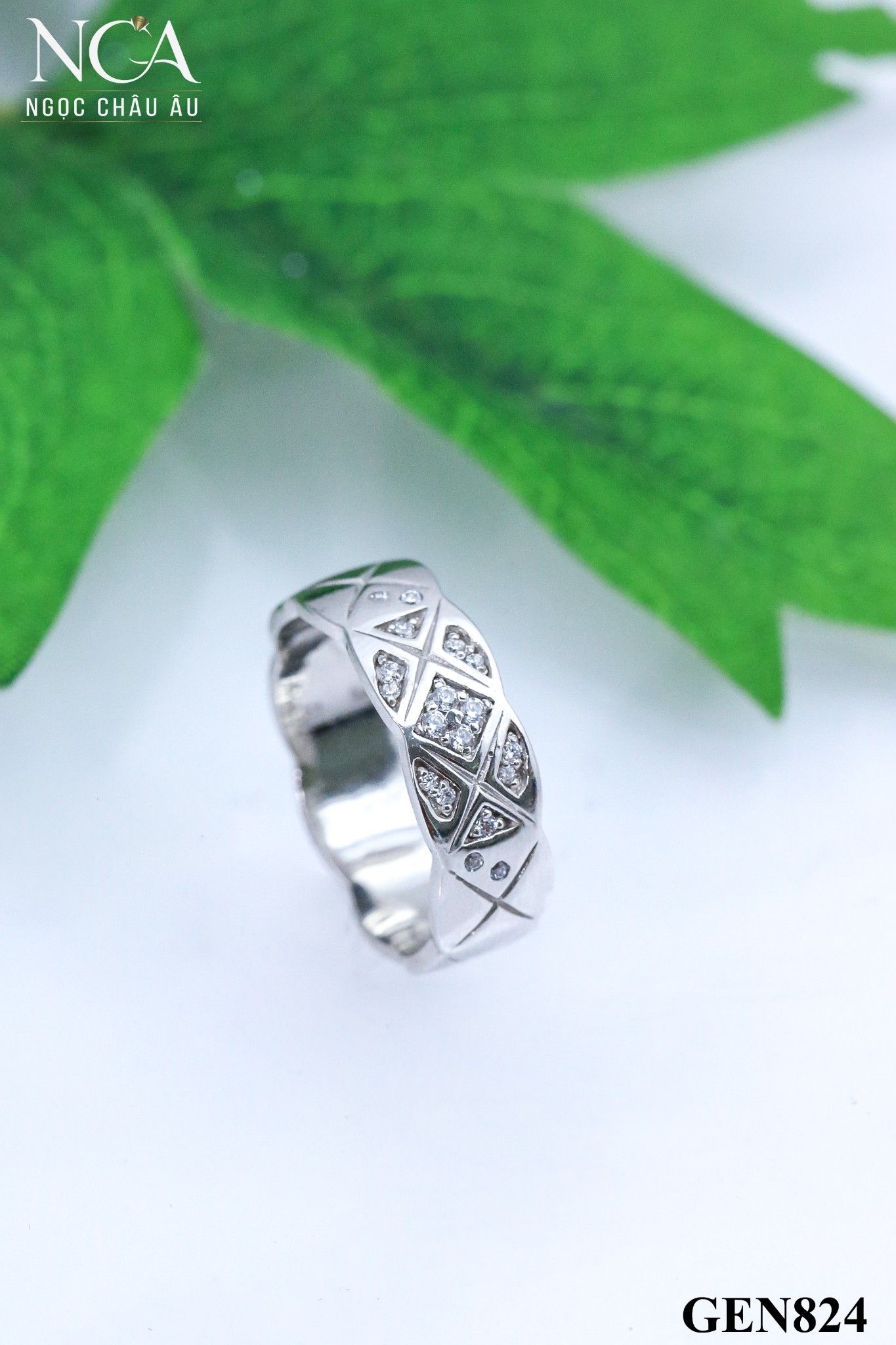 Nhẫn Nữ Vàng Ý GEN824