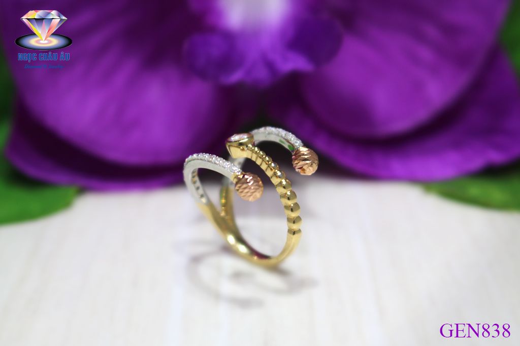 Nhẫn Nữ Vàng Ý GEN838
