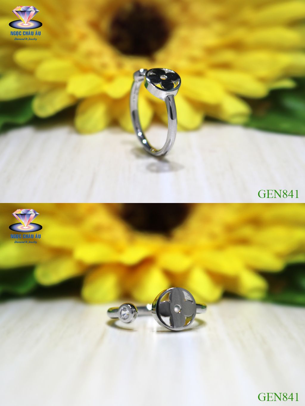 Nhẫn Nữ Vàng Ý GEN841