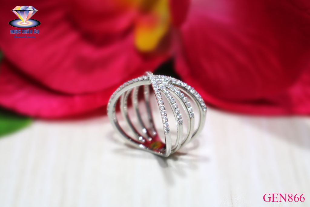 Nhẫn Nữ Vàng Ý GEN866
