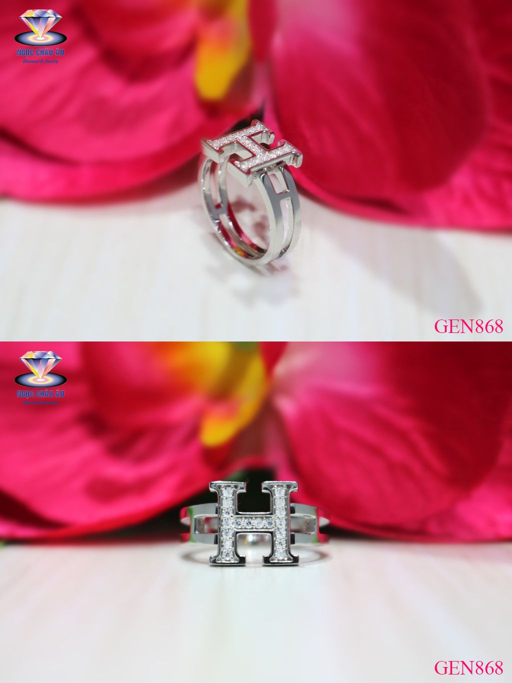 Nhẫn Nữ Vàng Ý GEN868