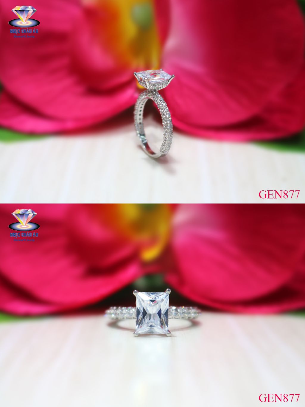 Nhẫn Nữ Vàng Ý GEN877