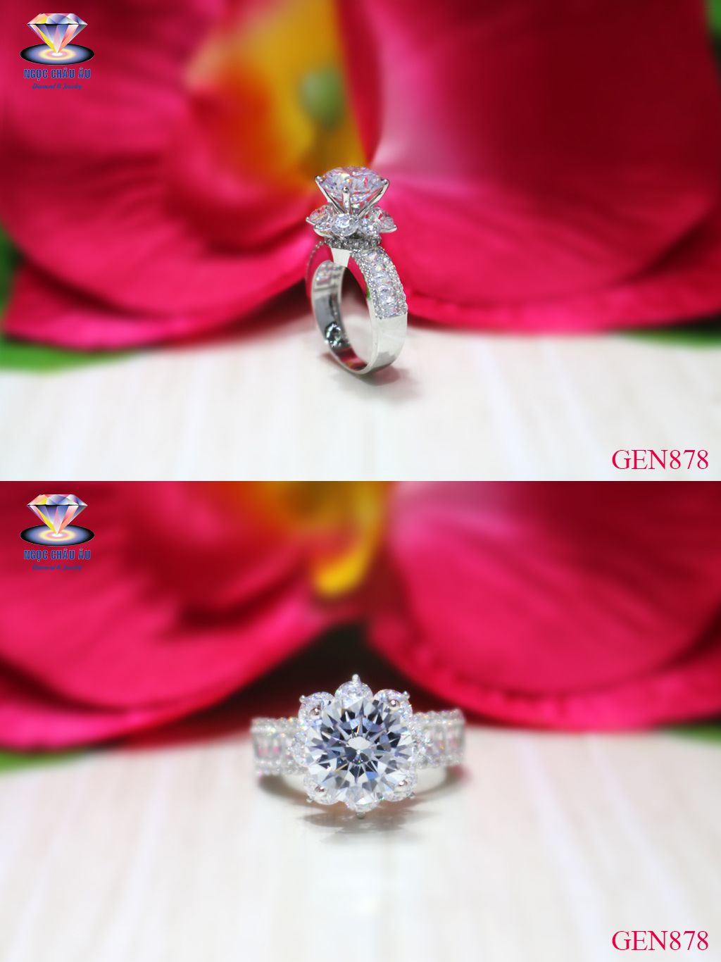 Nhẫn Nữ Vàng Ý GEN878