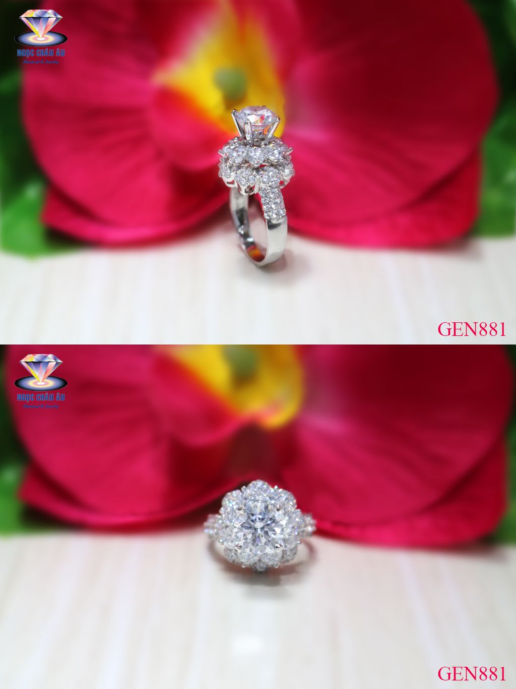 Nhẫn Nữ Vàng Ý GEN881