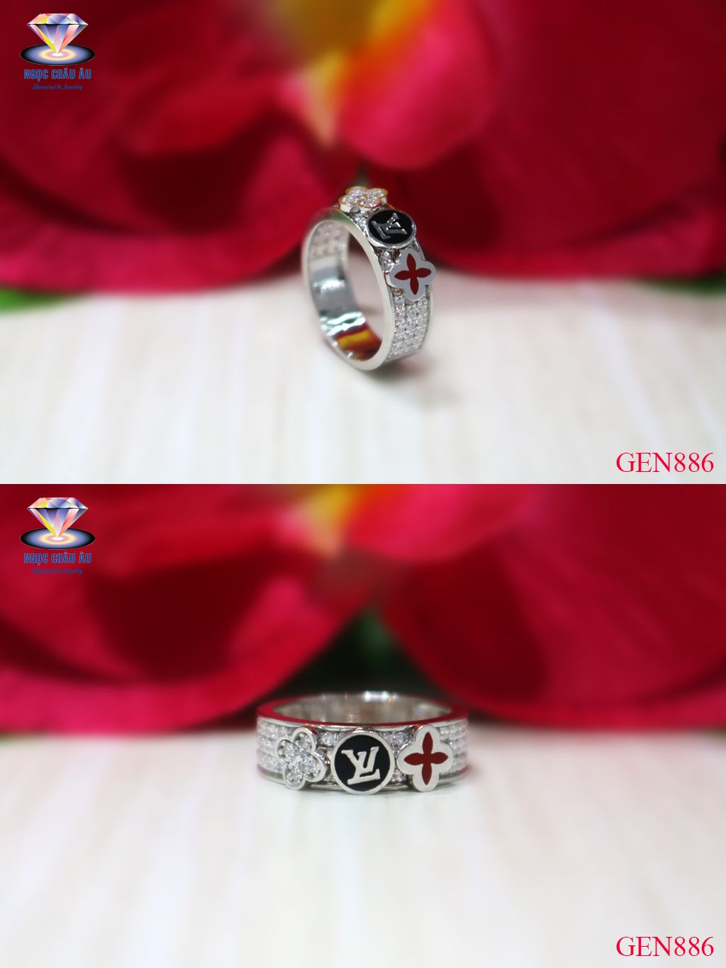 Nhẫn Nữ Vàng Ý GEN886