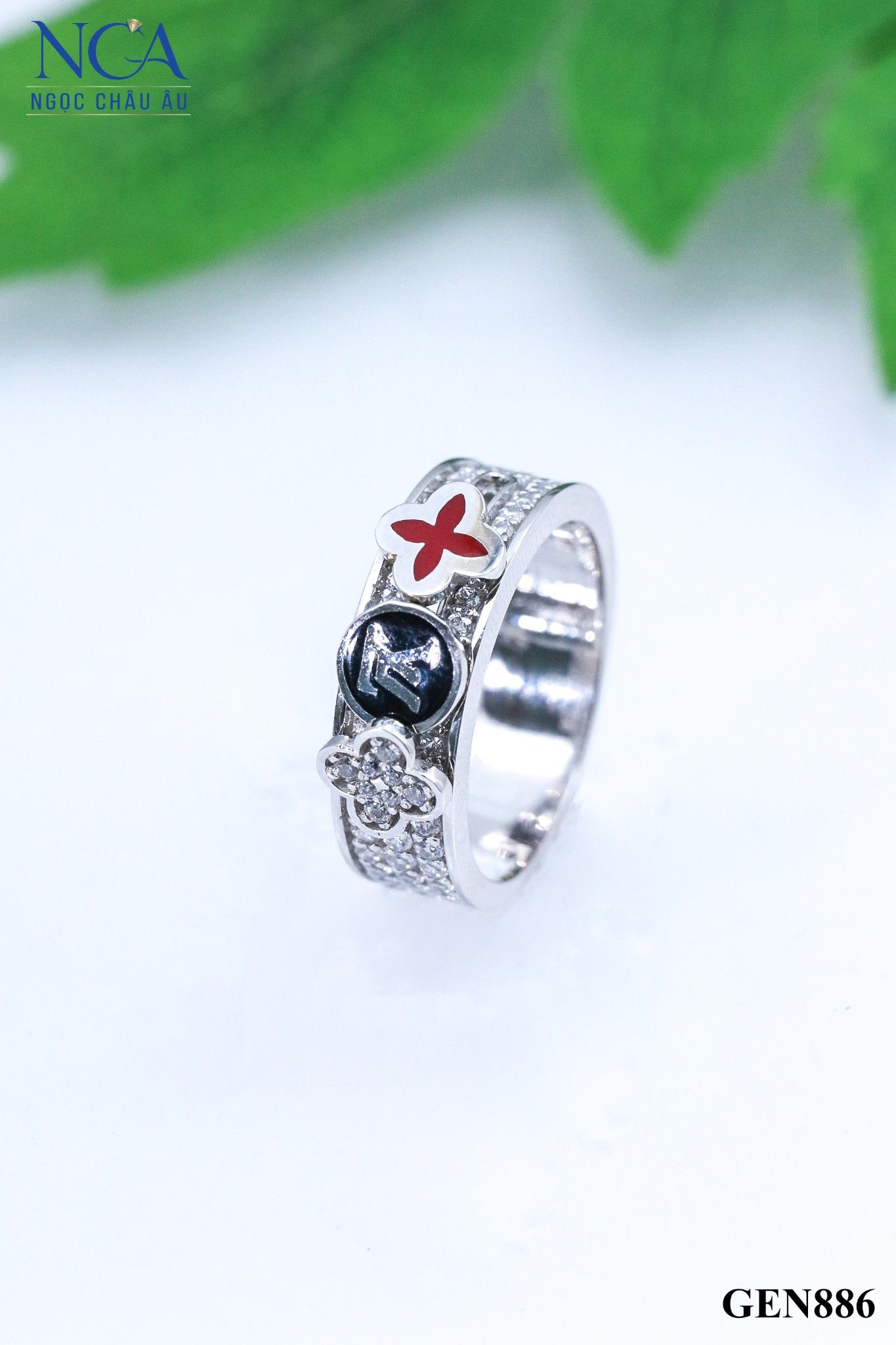 Nhẫn Nữ Vàng Ý GEN886