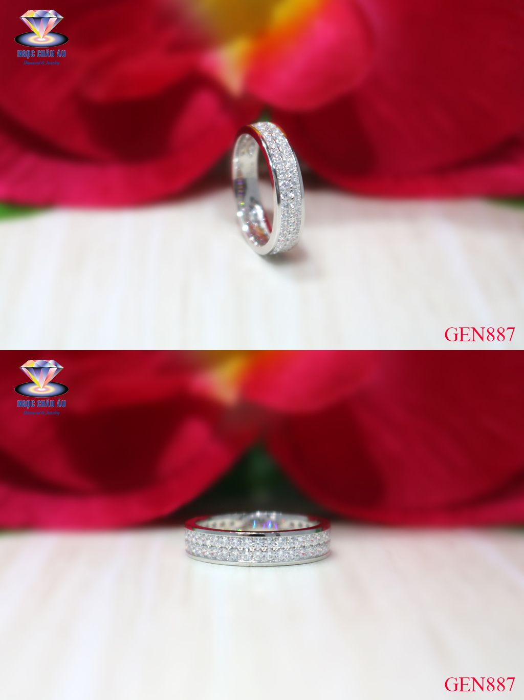Nhẫn Nữ Vàng Ý GEN887