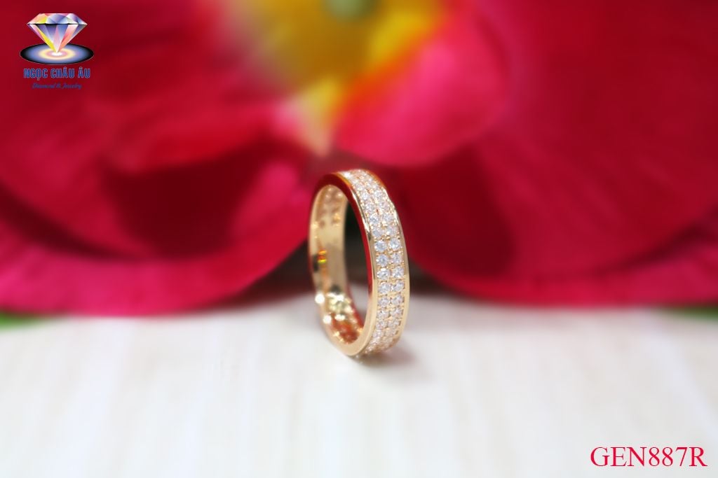 Nhẫn Nữ Vàng Ý GEN887R