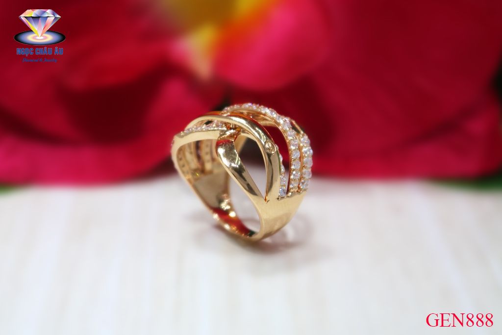 Nhẫn Nữ Vàng Ý GEN888
