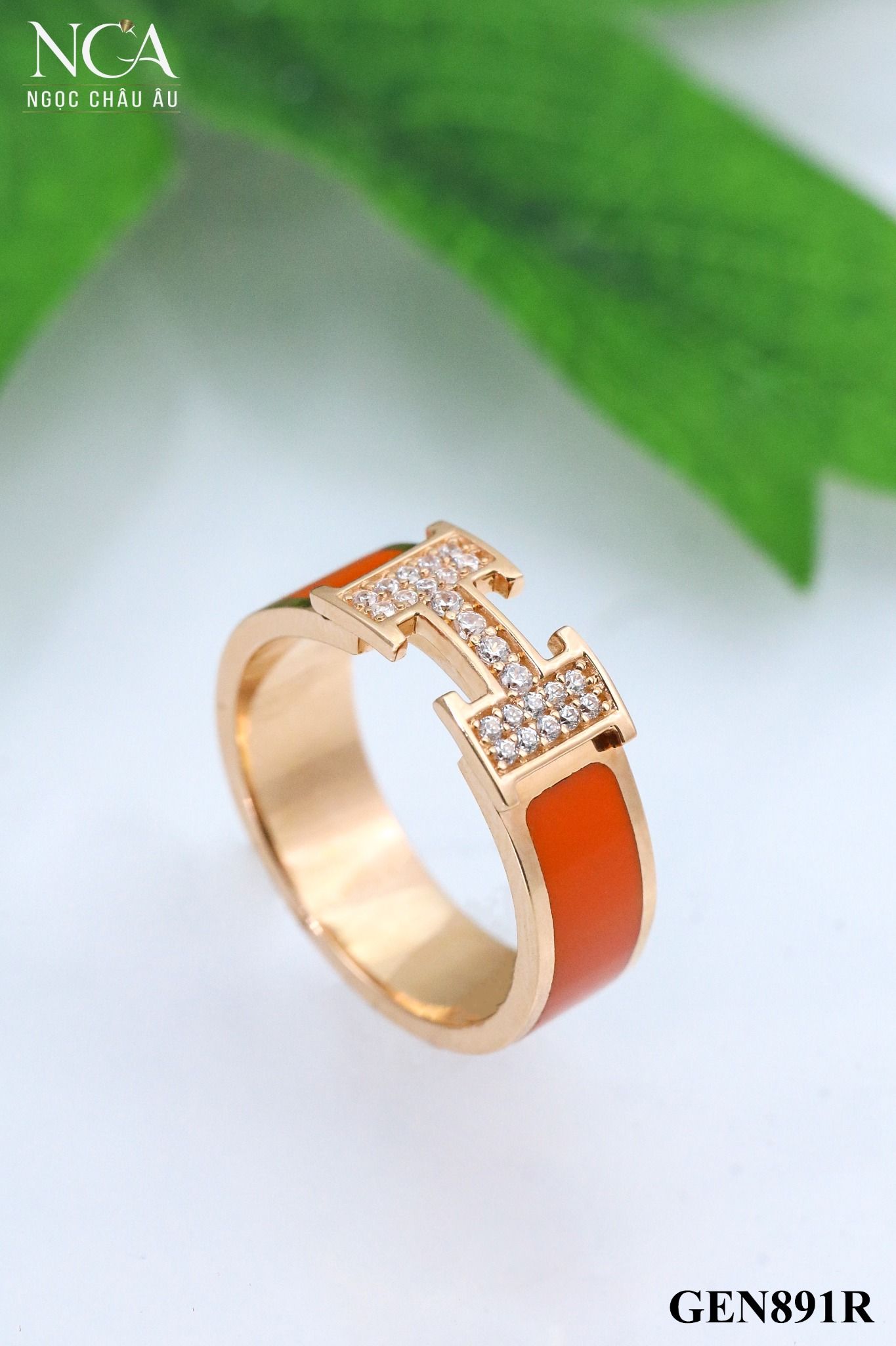 Nhẫn nữ Vàng Ý GEN891R