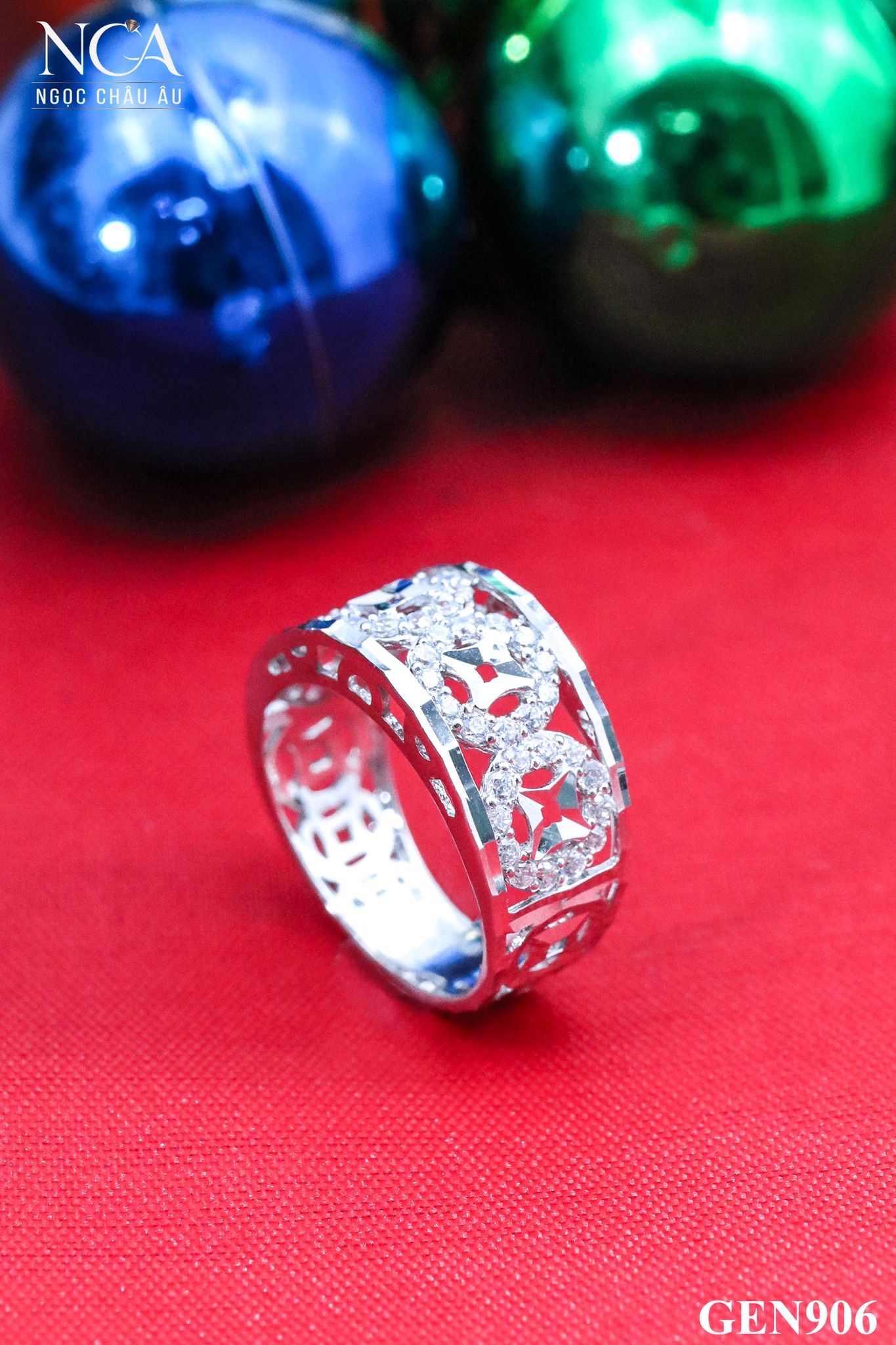 Nhẫn Nữ Vàng Ý GEN906