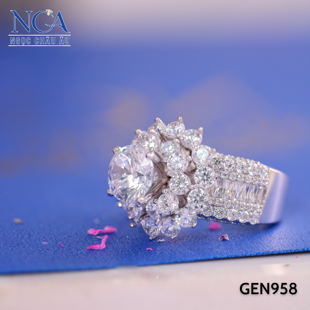 Nhẫn nữ Vàng Ý GEN958