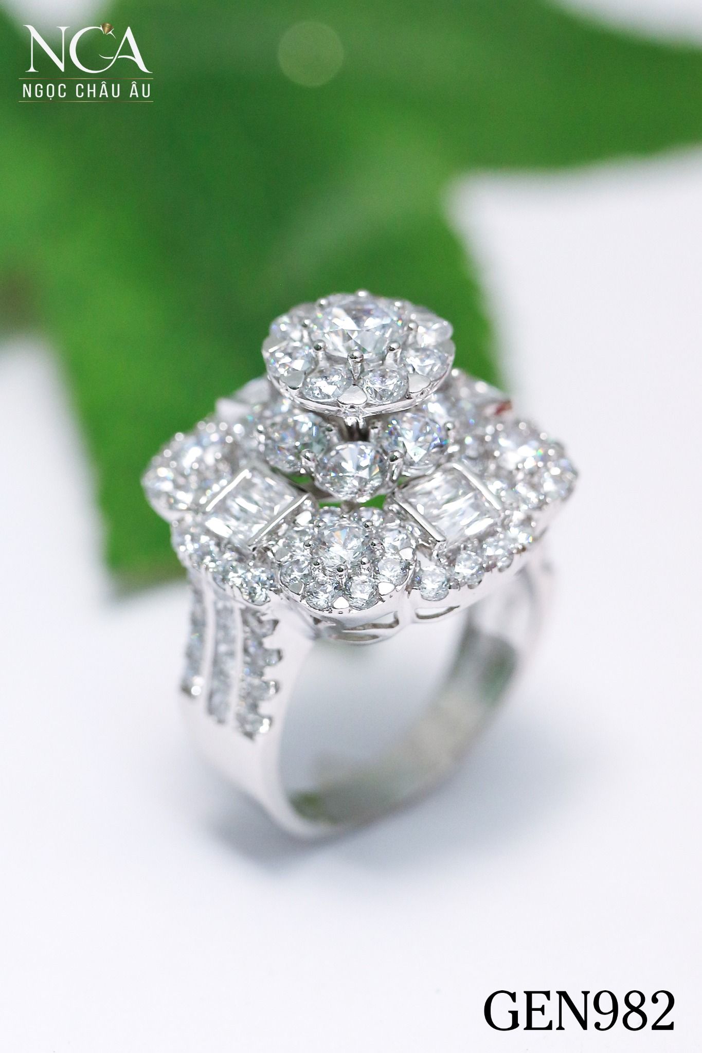 Nhẫn nữ Vàng Ý GEN982