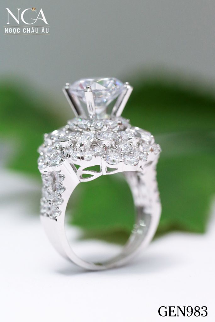 Nhẫn nữ Vàng Ý GEN983