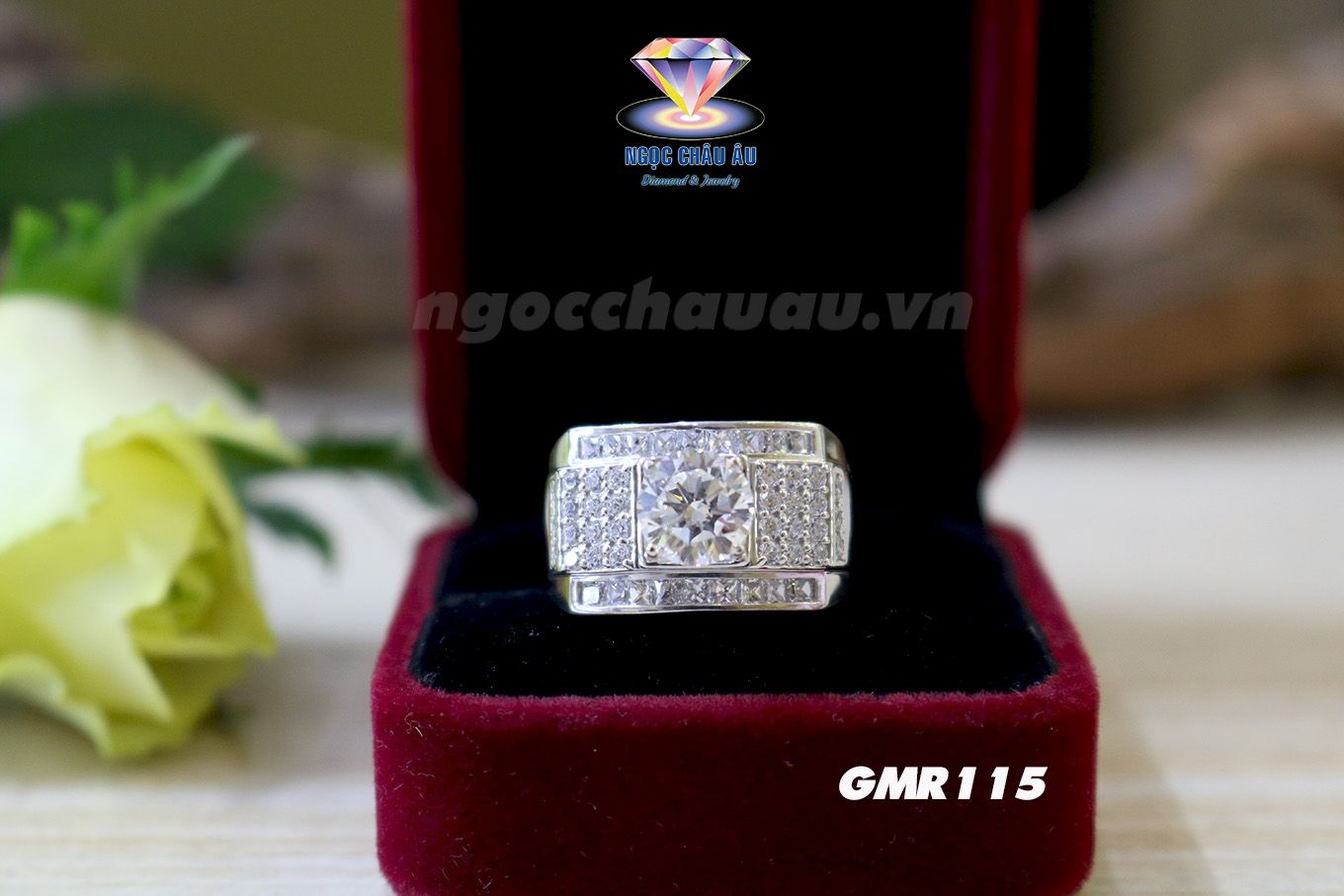 Nhẫn Nam Vàng Ý GMR115