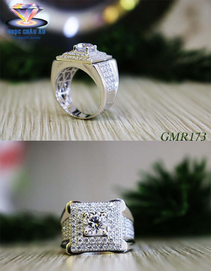 Nhẫn Nam Vàng Ý GMR173