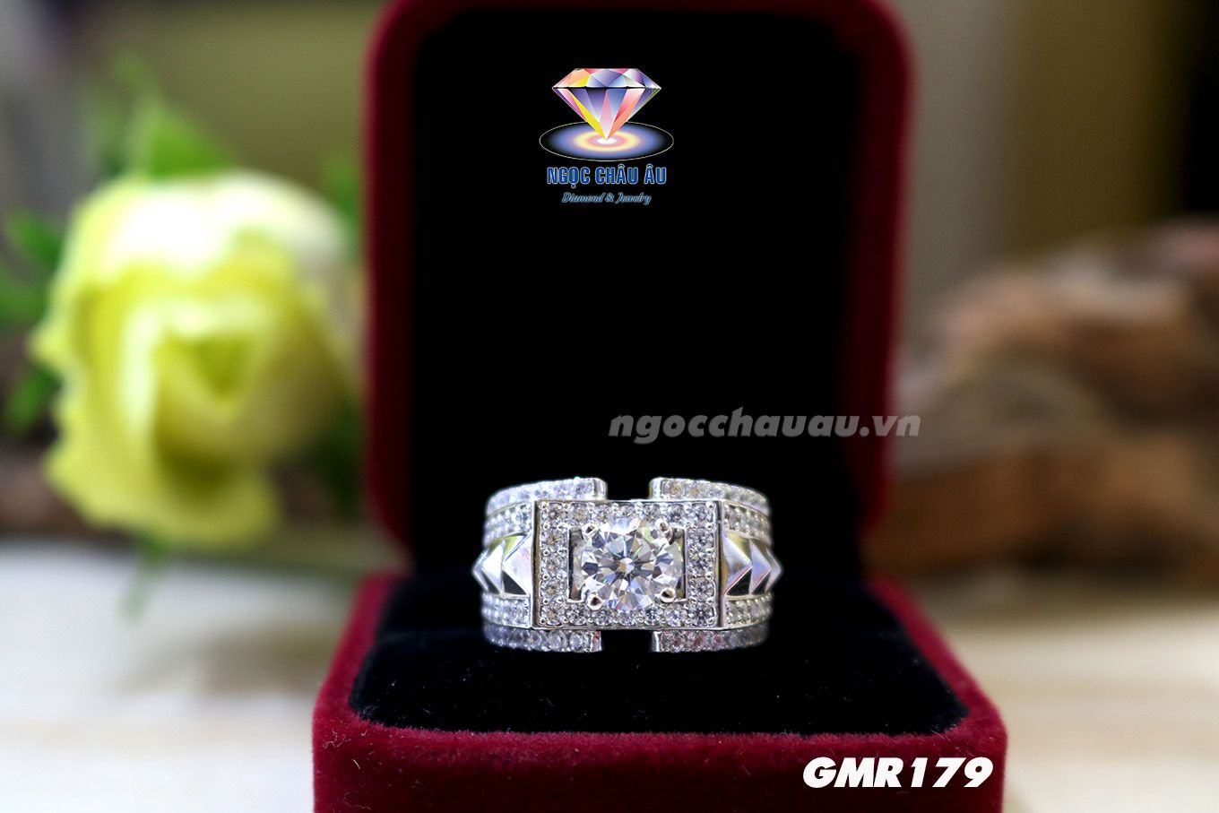 Nhẫn Nam Vàng Ý GMR179