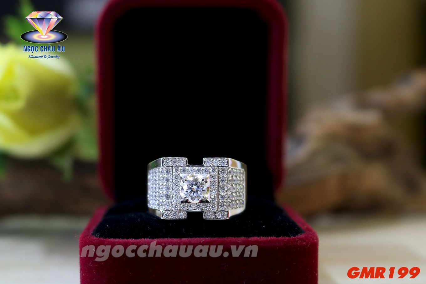 Nhẫn Nam Vàng Ý GMR199