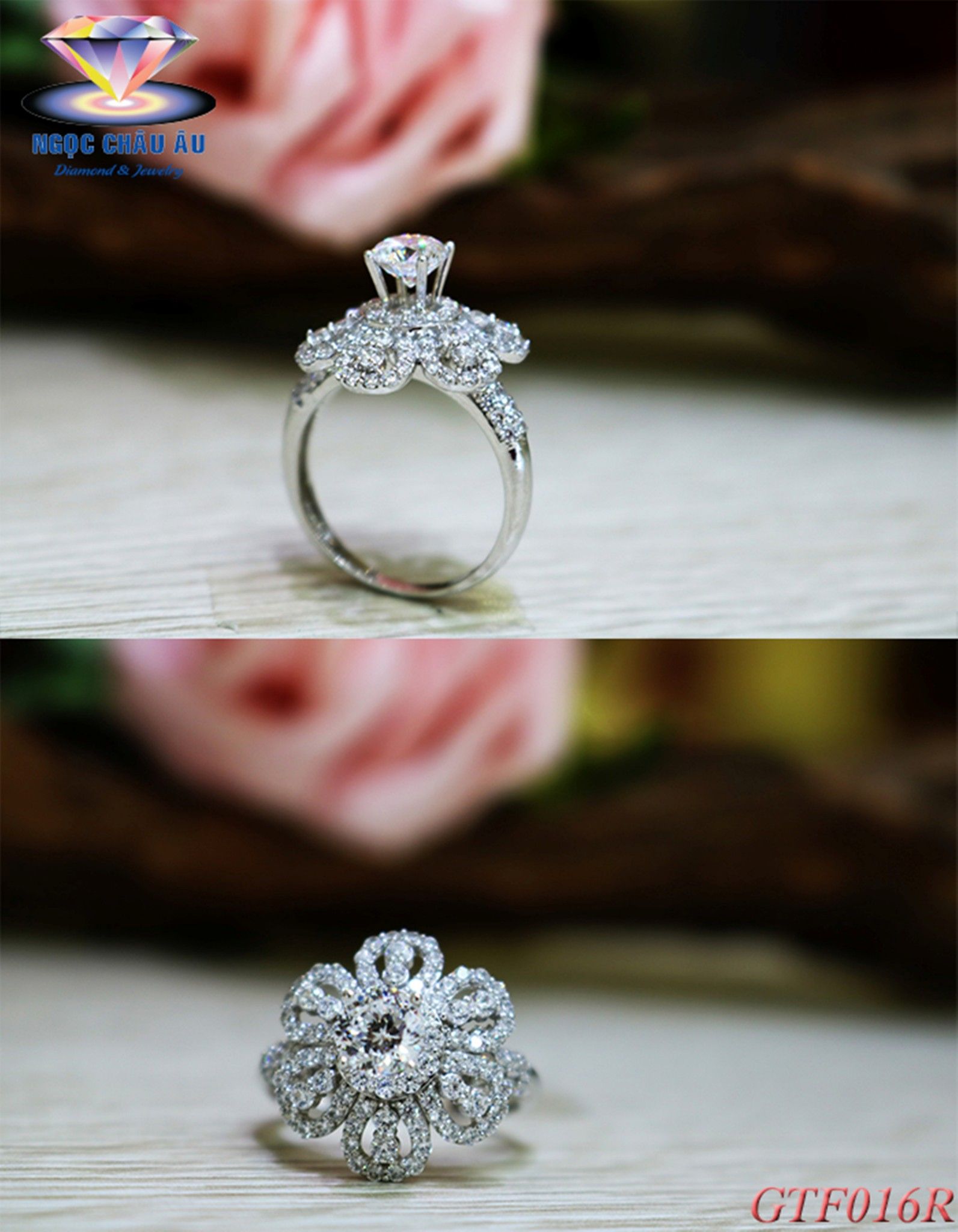 Nhẫn nữ Vàng Ý GTF016R