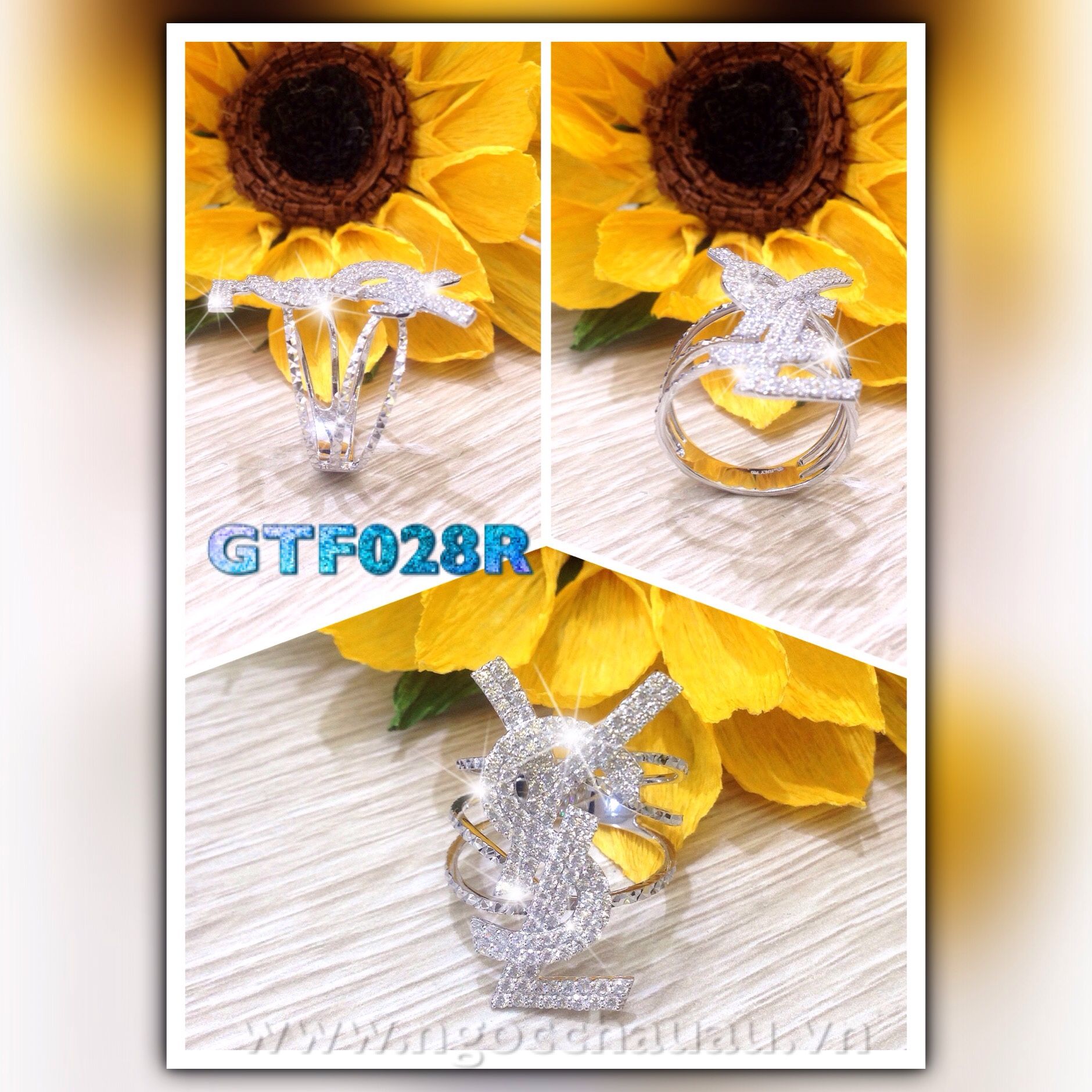 Nhẫn nữ Vàng Ý GTF028R
