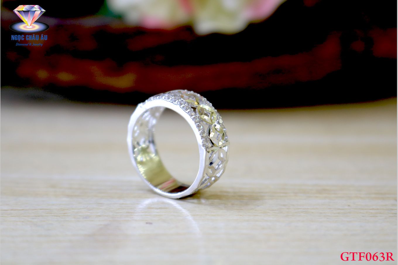 Nhẫn nữ Vàng Ý GTF063R