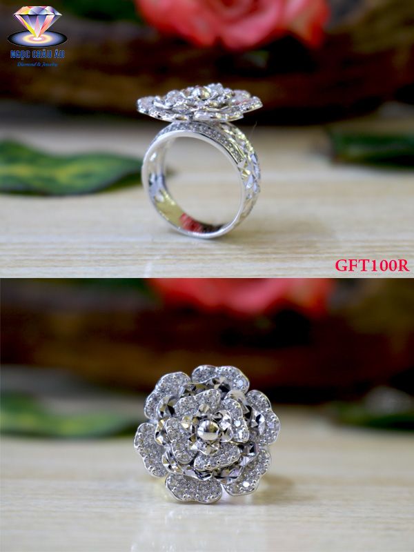 Nhẫn nữ Vàng Ý GTF100R