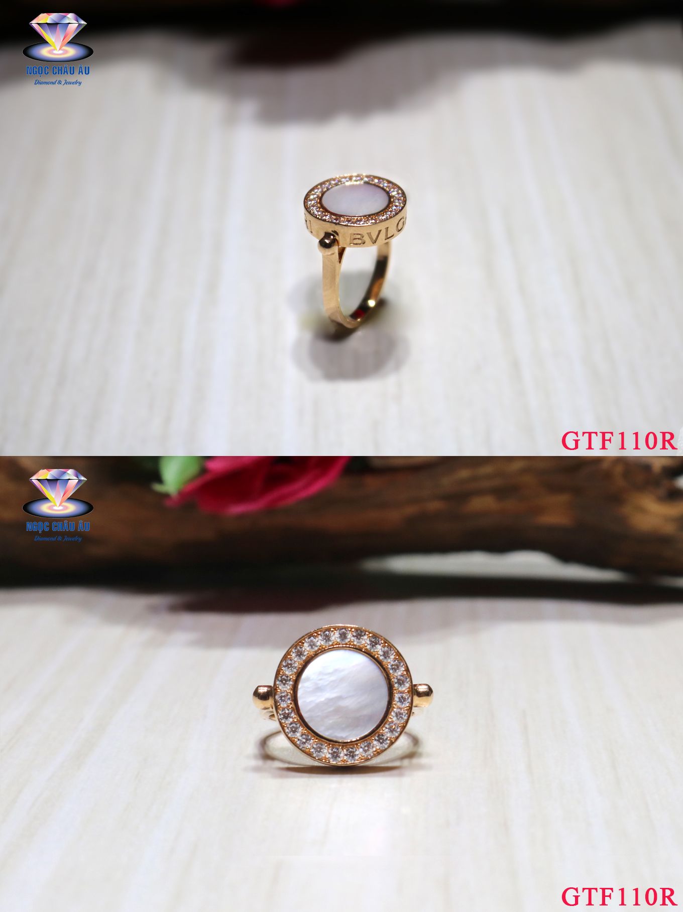 Nhẫn nữ Vàng Ý GTF110R