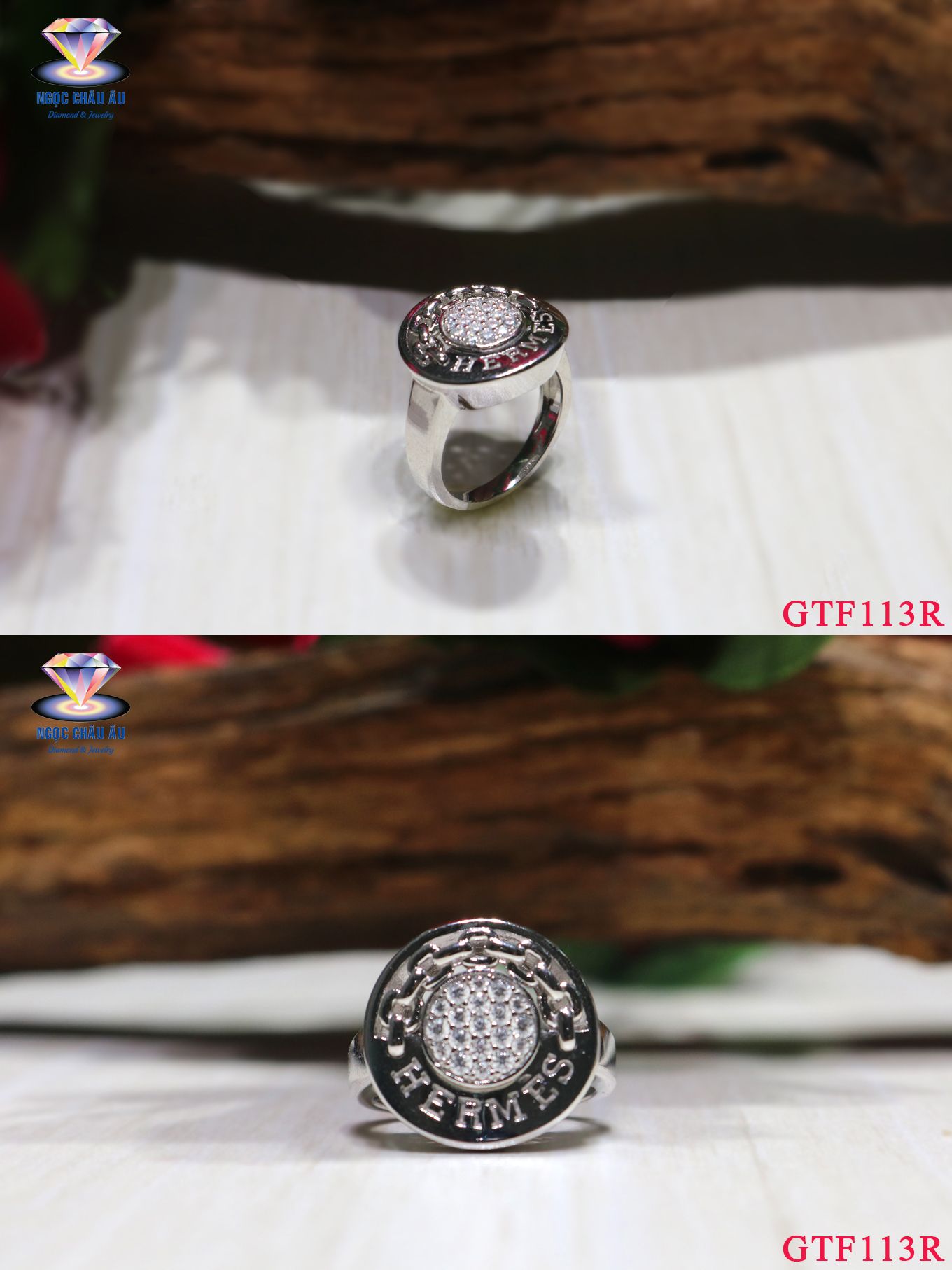 Nhẫn nữ Vàng Ý GTF113R