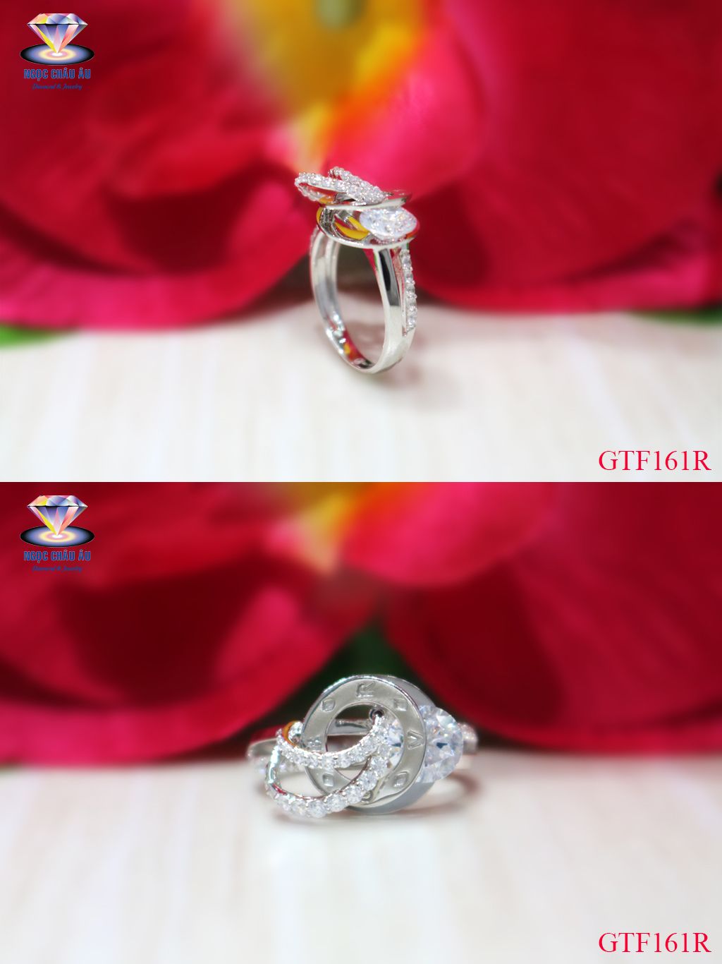 Nhẫn Nữ Vàng Ý GTF161R