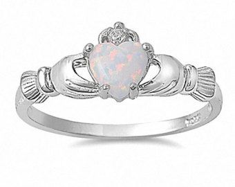 White Opal - Heart