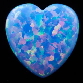 Blue Opal - Heart 8.0x8.0mm