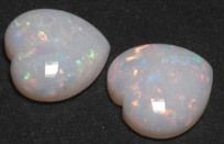 White Opal - Heart