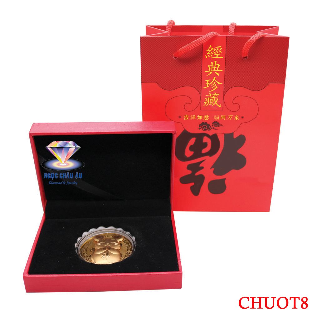 Hộp Chuột Vàng Thẻ Tròn