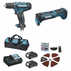 Bộ sản phẩm máy đa năng , máy khoan - vặn vít Makita CLX206SX1